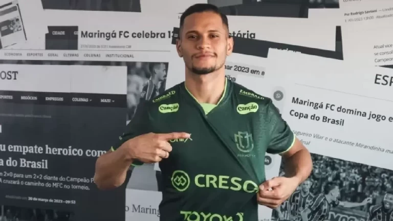 Maringá FC anuncia a contratação do atacante Ronald Camarão para a temporada 2026